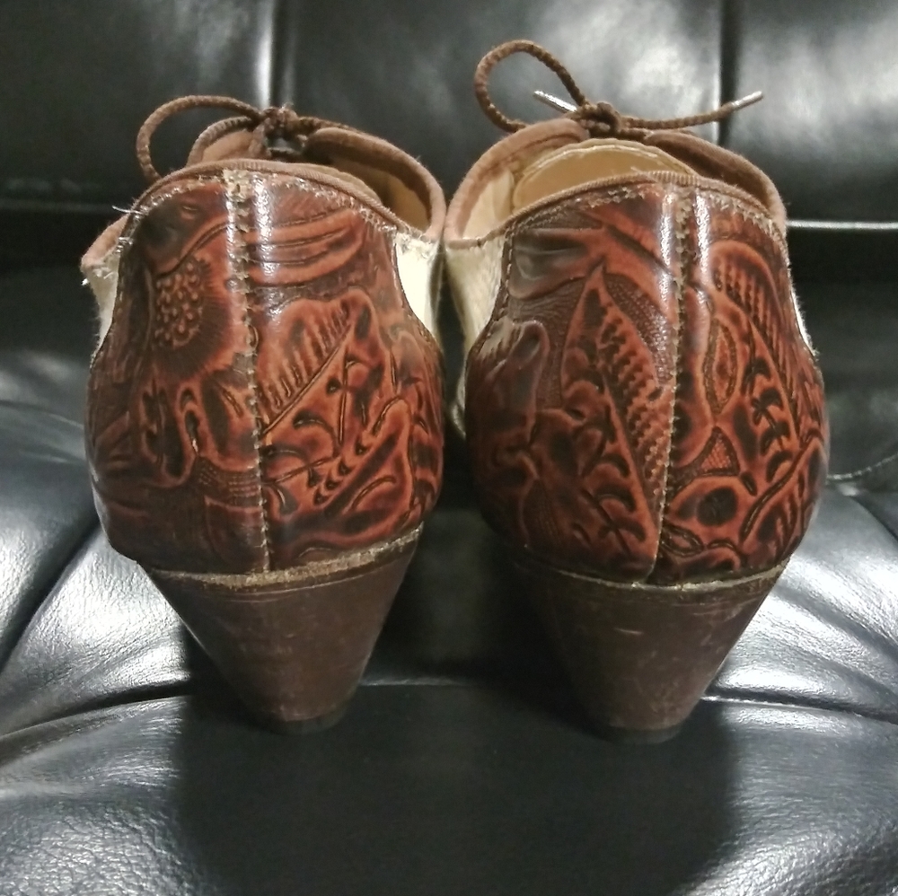 Tictactoes | Vtg. Leather Colorblocked Shoes - Picture 2 of 8